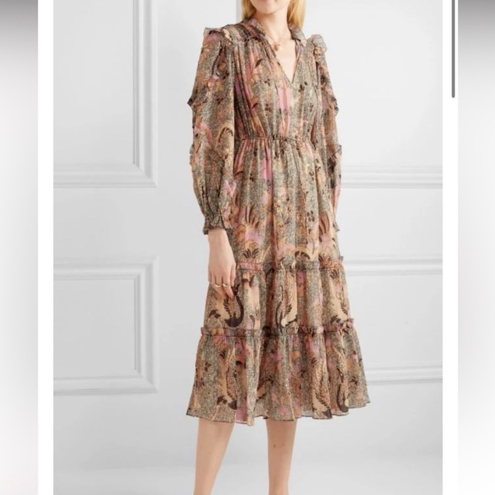 Ulla Johnson Multicolor Long Sleeve Dress